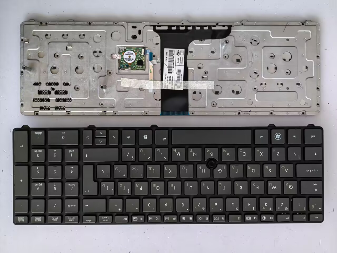 Picture of New Replacement Laptop Keyboard For HP 8760/8760w/8770P/8770w BLACK FRAME BLACK (OEM) RU Layout